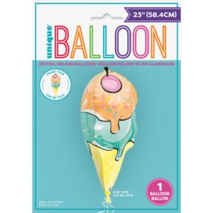 23" 3D FL ICE CRM BLN-PKG