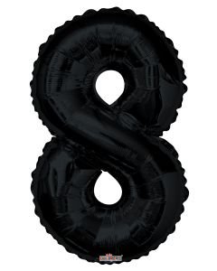 34" Black #8