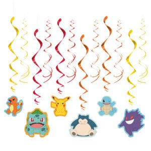 12 Pokemon Hnging Swrl Deco