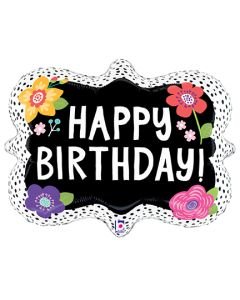 30" Birthday Flowers & Dots