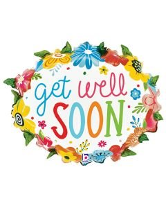 25" Get Well Flower Marquee