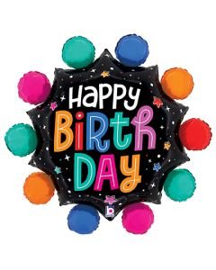 29" Colorful Circles Birthday