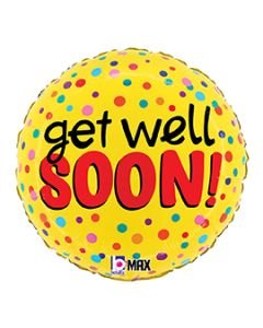 18" Get Well Bright Dots  Pkg