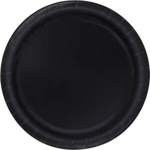 50ct 7" Black Paper Plates