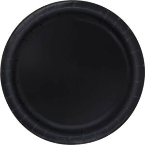 50ct 10" Black Paper Plates