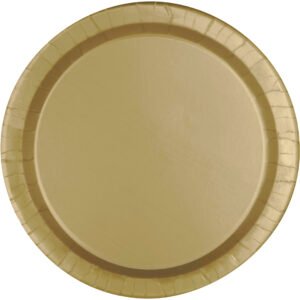 50ct 10" Gold Paper Plates