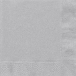 100ct Silver Lunch Napkins