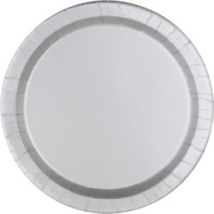 50ct 10" Silver Paper Plates