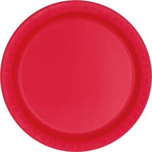 50ct 10" Red Paper Plates