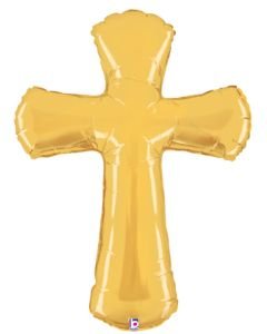 44" Gold Cross