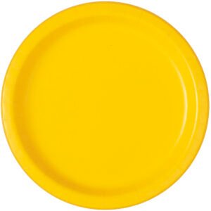 50 Ct 7" Yellow Paper Plates
