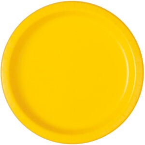 50ct 10" Yellow Paper Plates