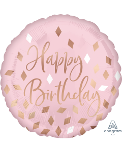 18" Blush Birthday Pkg