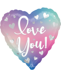 18" Love You Ombre  Pkg