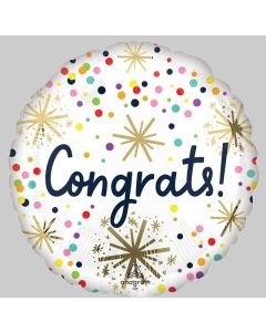 18" Congrats Confetti Sprinkles  Pkg