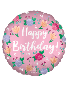 18" Satin Bday Mylar