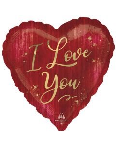 18" I Love You Rouge  Pkg
