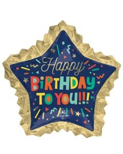 34" Bright Birthday Blocks