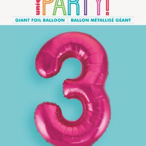 34" PKG PINK FOIL BLLN-3