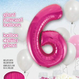 34" PKG PINK FOIL BLLN-6