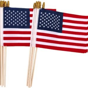 5ct All-American Plastic Mini Flags