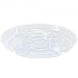5 Section Tray Clear