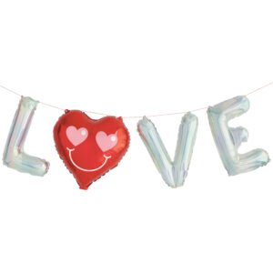 LOVE Balloon Banner Kit