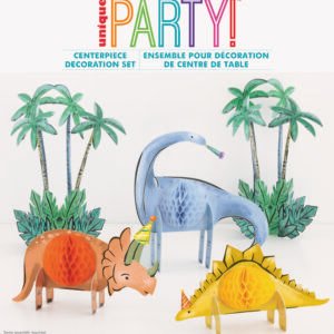 PRTY DINO HNYCMB DECOR KIT 5PC
