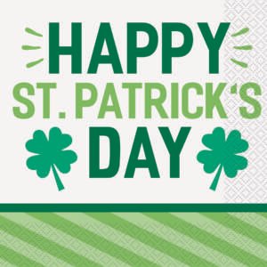 16ct Lucky Clover St Pat Lch Napk