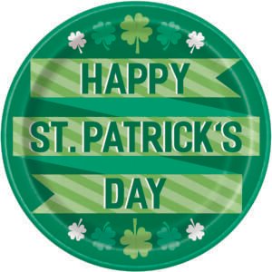9" Happy St Pats Plates