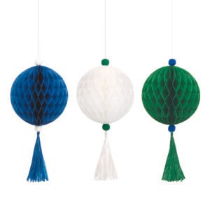 B/W/G TSSU BALL ORNMT DECO KIT