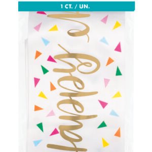 GOLD FOIL HPY BDAY SASH