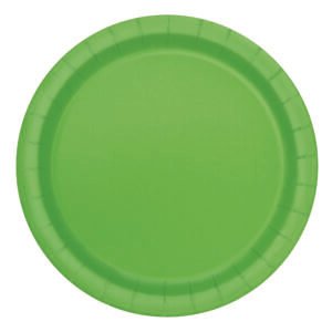 20 LIME GREEN 7'' PLATES