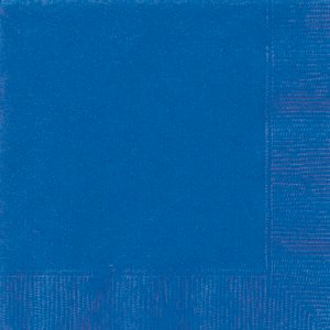 20 ROYAL BLUE LUNCH NAPKINS