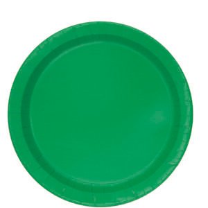20 EMERALD GREEN 7" PLATES