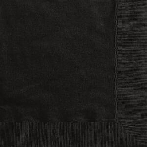 20 MIDNIGHT BLACK BEV NAPKINS