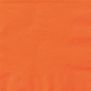 20 PUMPKIN ORANGE LUNCH NAPKIN