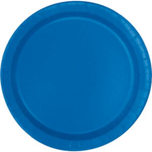50ct 10" Blue Paper Plates