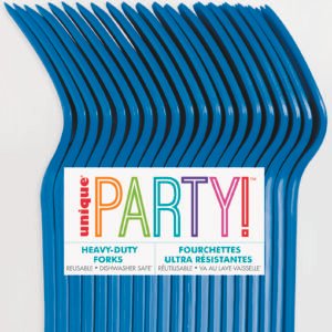 20ct Royal Blue Forks