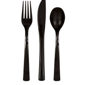 18 ASST CUTLERY MDNT BLCK