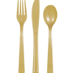 18 ASST CUTLERY GOLD