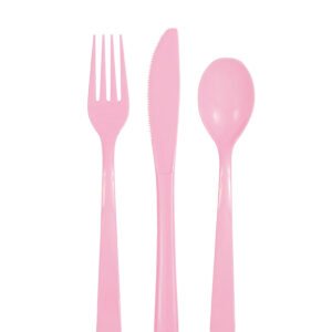 18 ASST CUTLERY LVLY PNK