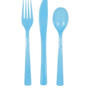 18 ASST CUTLERY PWDR BLU