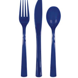 18 ASST CUTLERY TRU NAVY BLU