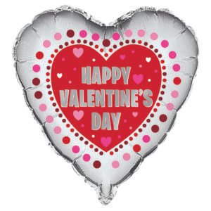 18" Radiant Heart Mylar