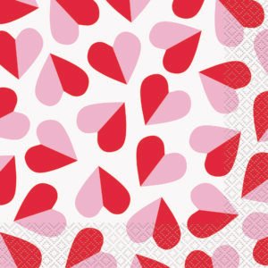 16ct Charm Heart Lunch Nap