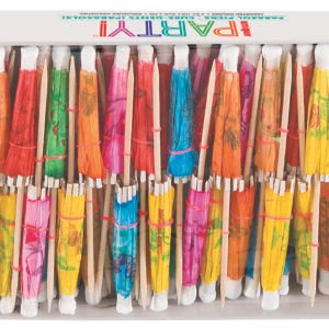 144 PAPER PARASOL PICKS BOX
