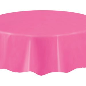 HOT PINK RND TABLCVR 84 IN DIA