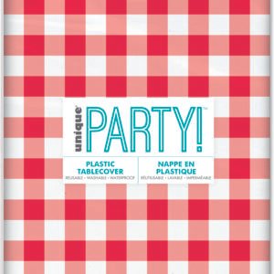 RED GINGHAM PATTERN TC 54X108"