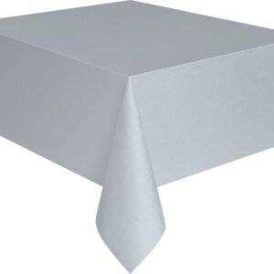 SILVER TABLECOVER 54X108 IN
